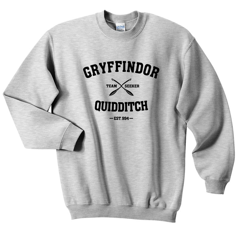 gryffindor grey sweater