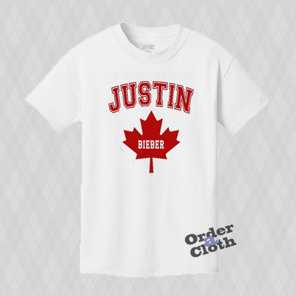 Justin Bieber Maple leaf T-shirt - orderacloth