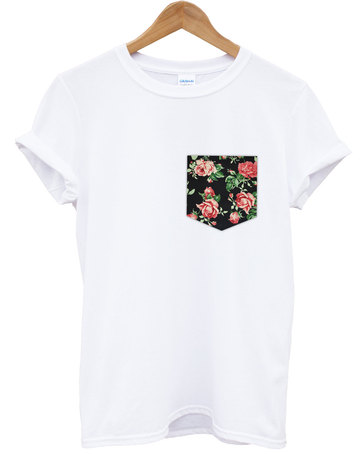 white tshirt rose