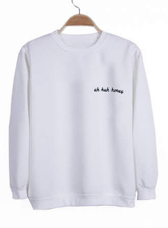 honey crewneck sweatshirt