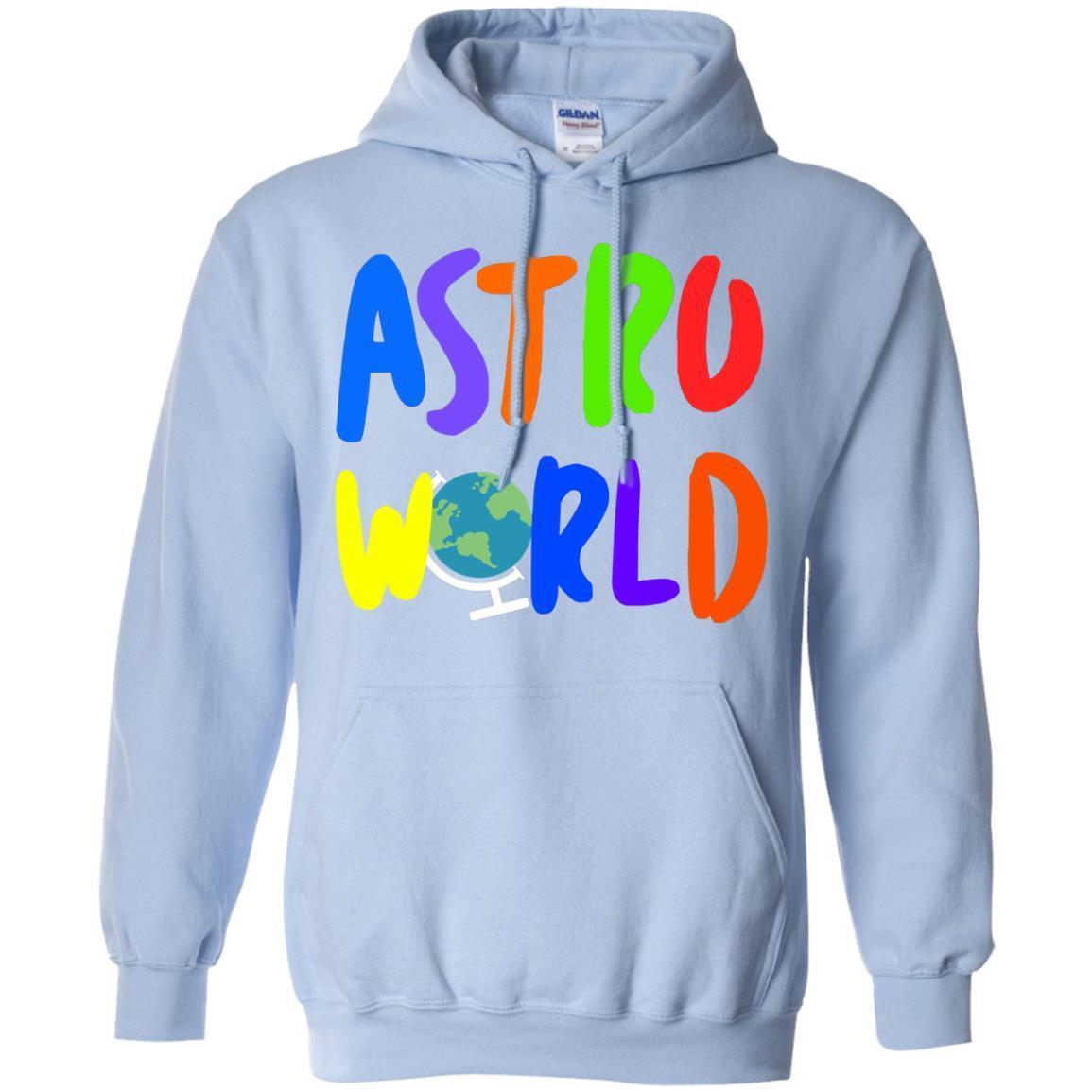 astroworld light blue hoodie