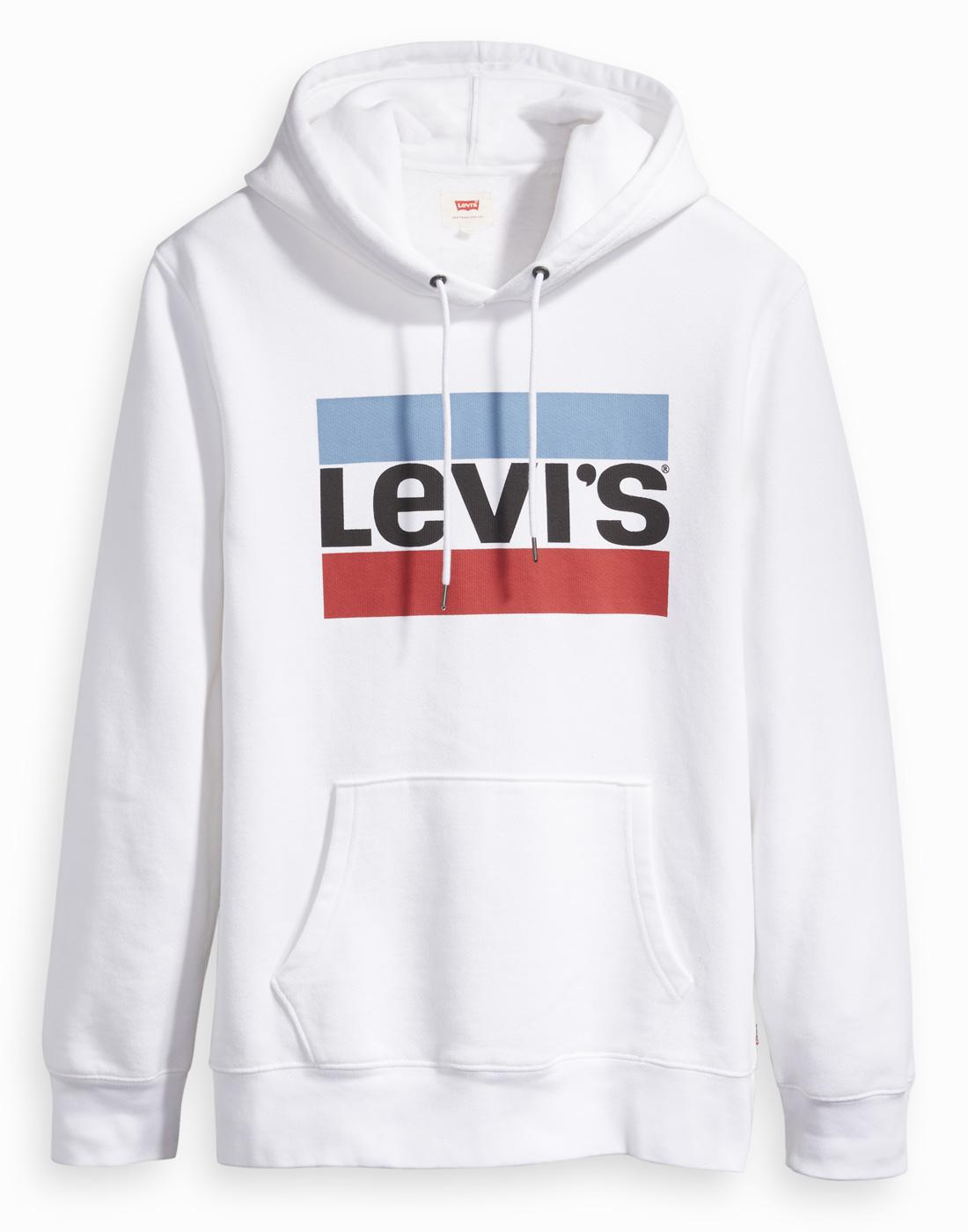 levis white sweatshirt