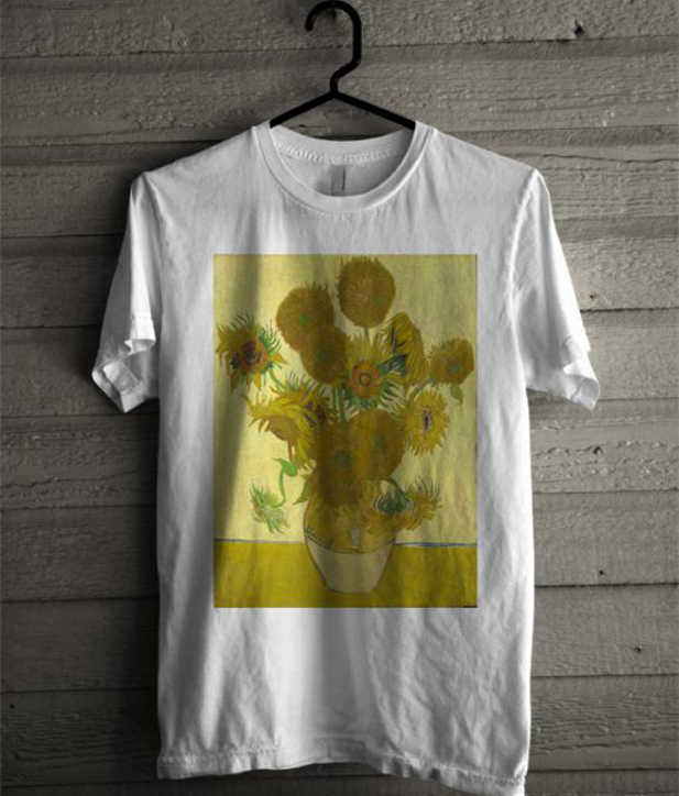 vincent van gogh sunflowers t shirt