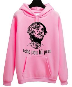 lil peep pink love hoodie