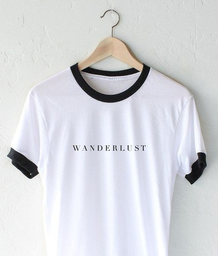 t shirt wanderlust