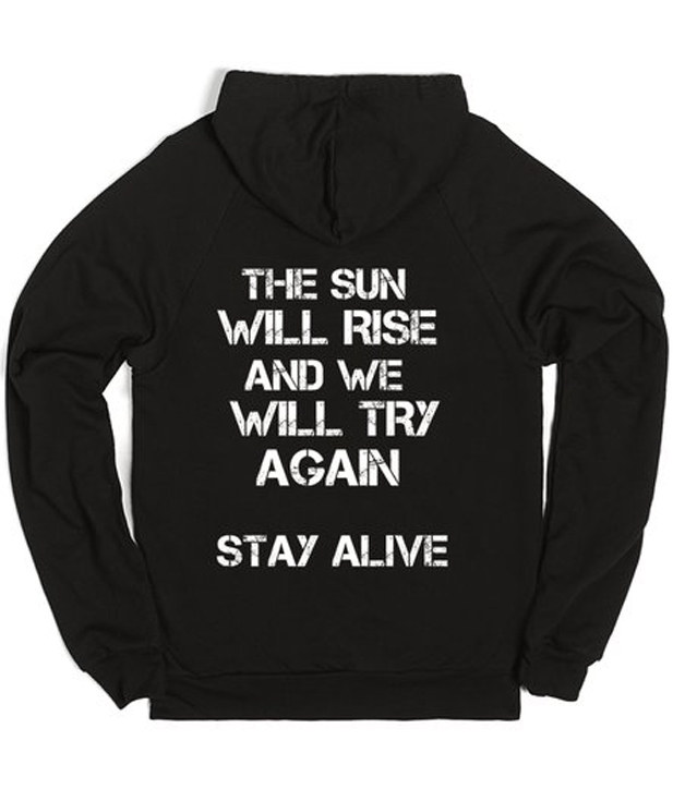 The Sun Will Rise and We Will Try Again Adult Hooded Sweatshirt 